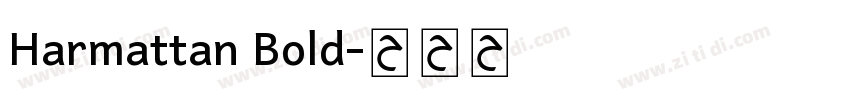 Harmattan Bold字体转换